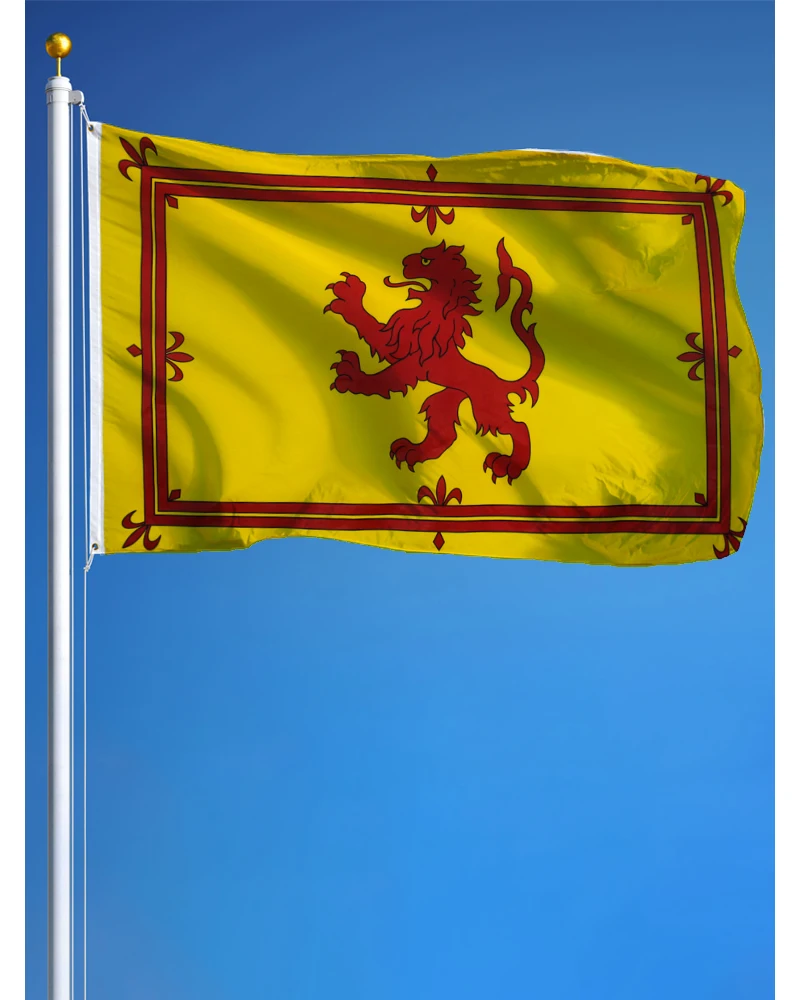 60x90cm 90x150cm royal lion rampan scotland flag For Decoration 2x3ft/3x5ft The National flag