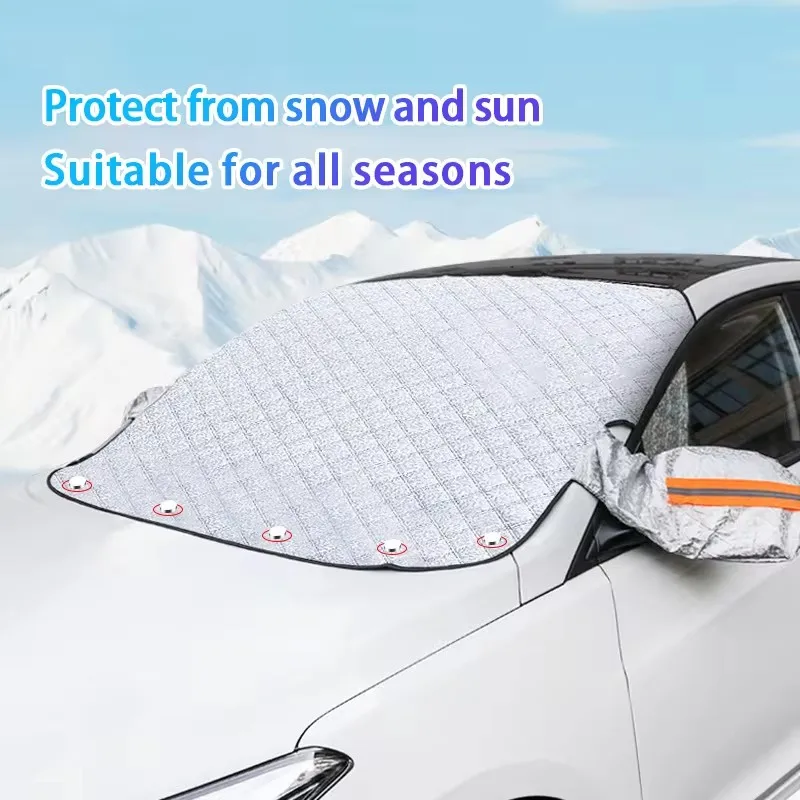 

Sunshade Cover Car Windshield Snow Sun Shade Waterproof Protector Automobile Magnetic Cover Car Front Windscreen Cover