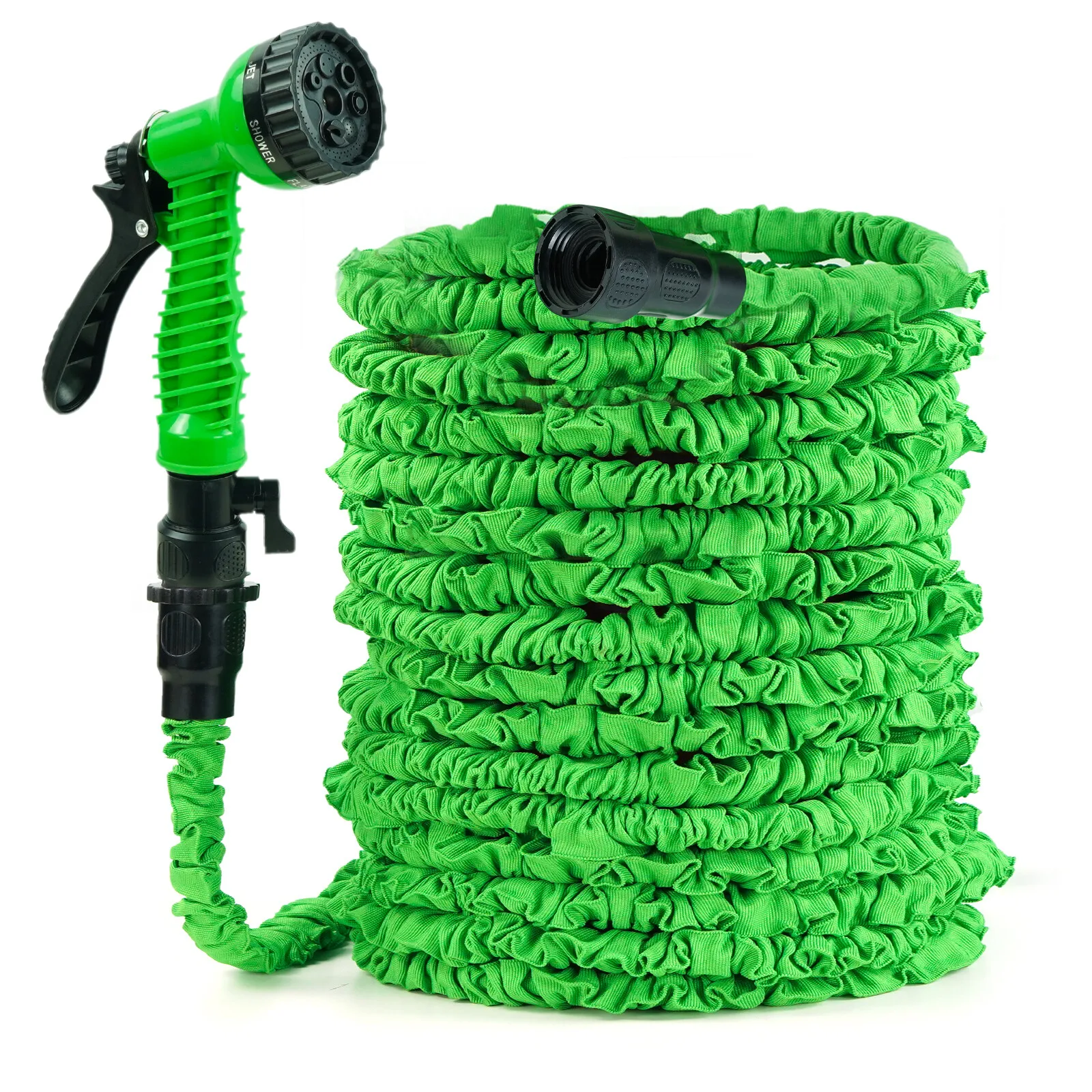 

Expandable Garden Hose Water Pipe 100FT Flexible Hose with 7 Function Spray