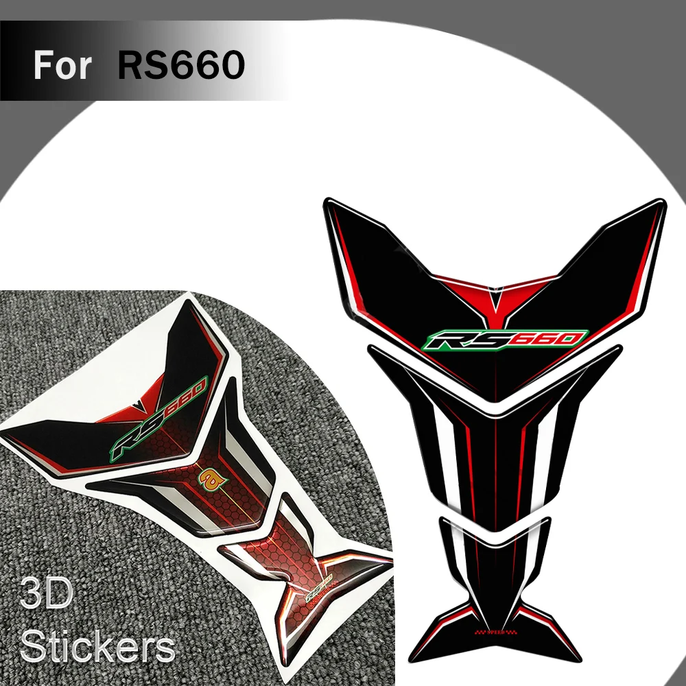 

Motorcycle Stickers For Aprilia RS660 RS 660 Tank Pad Gas Fuel Oil Kit Knee Fish Bone Fairing Fender Protector Decals