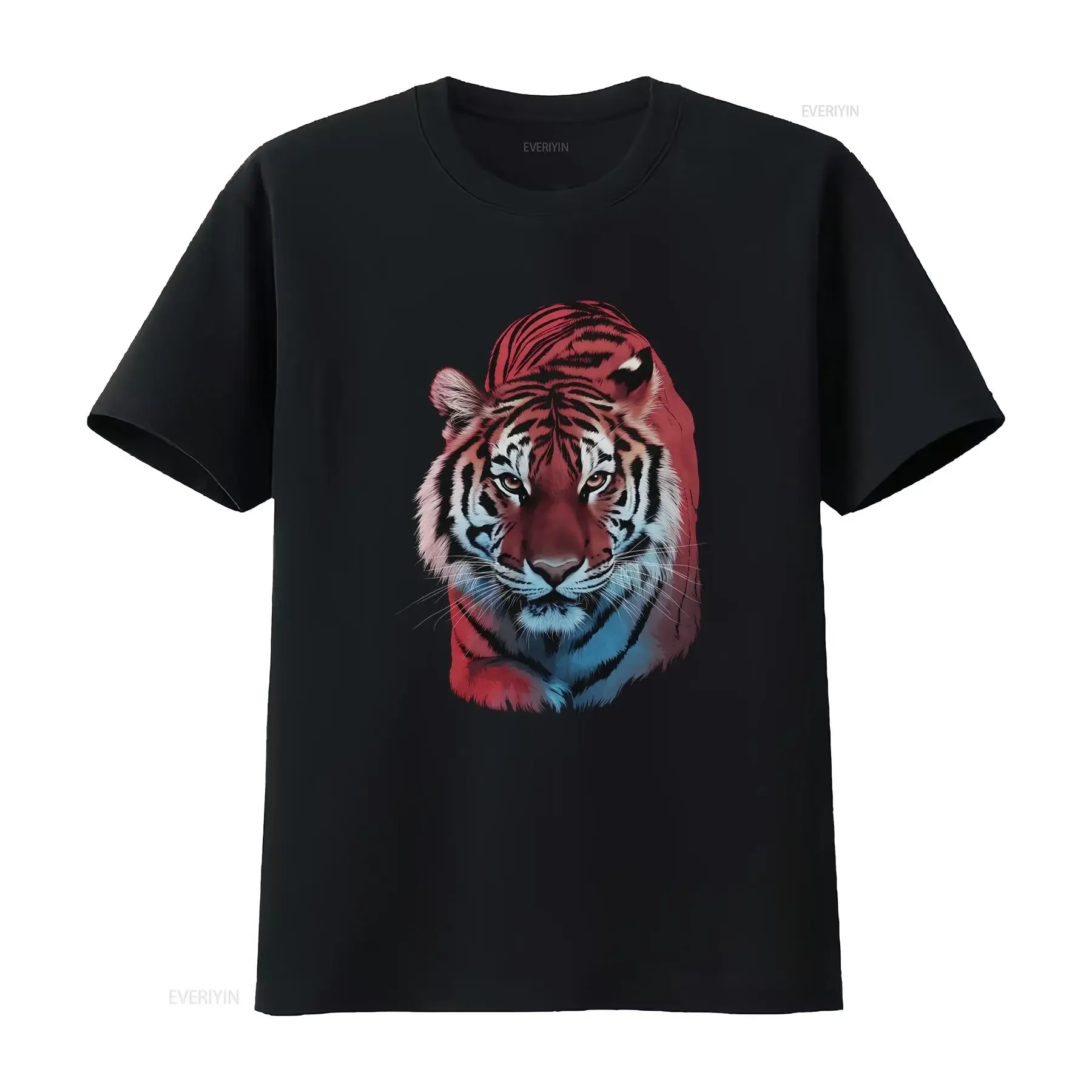 Tiger T Shirt Eyes Jungle Safari Spirit Wildcat GifT vintage Washed Breathable graphic Versatile fashion Soft Casual Unisex