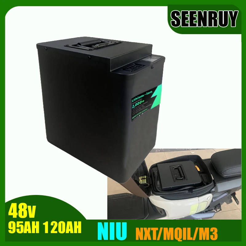 

NIU NXT MQIL M3 48V 95AH 120AH LI-ION Battery with Smart BMS Bluetooth for Electric Vehicle Motorcycle
