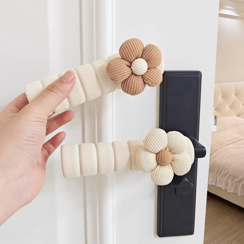Door Handle Cover Anti Bump Cute Cartoon Decoration Room Doorknob Protective Sheath Metal Warmer Handle EVA Cover