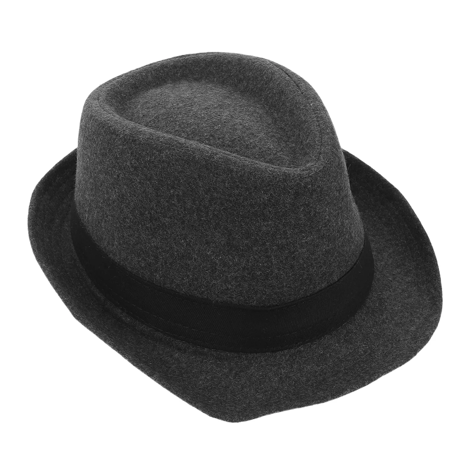 

Серый мужской федора-котелок с широкими полями и плоским верхом, винтажный стиль, легкий, из хлопка и полиэстера, джазовая шляпа