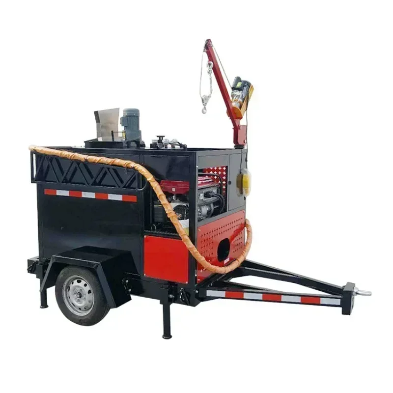 

Asphalt Crack Repair Tools Driveway Seam with Hot Melt Kettle Equipment Cement Pavement 100L Road Cleaning Equipment Hot Sale