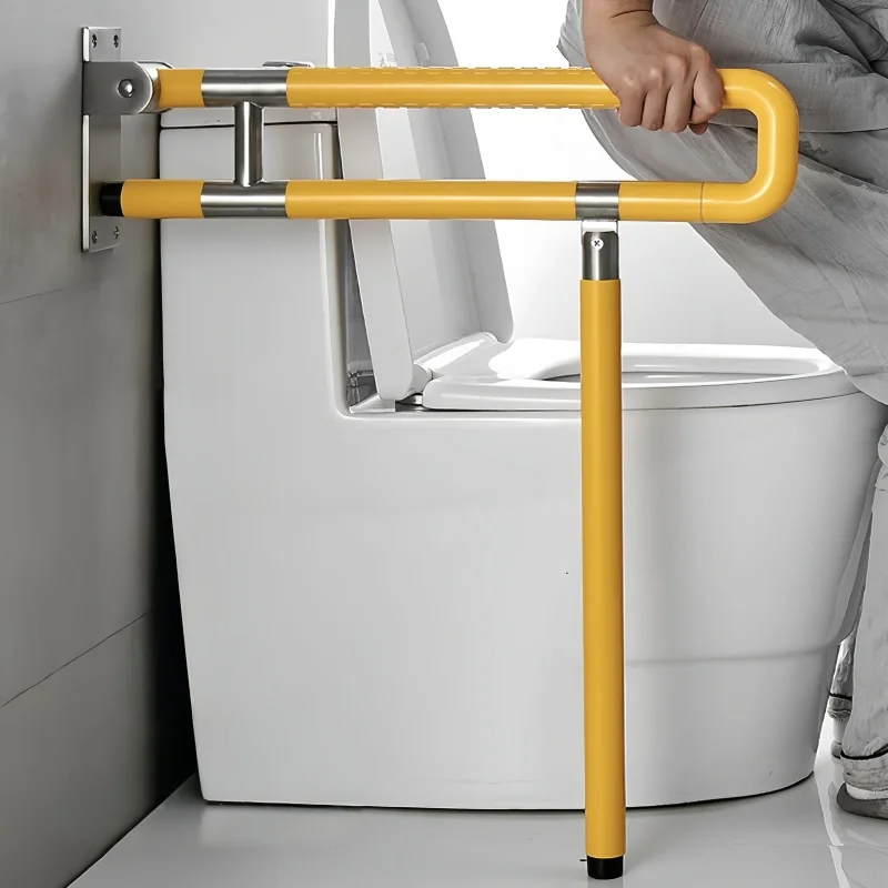 High-End 304 Stainless Steel Bathroom Handrail Nylon Genuine Shower Grab Bar with Brush Finish Safety Accessories