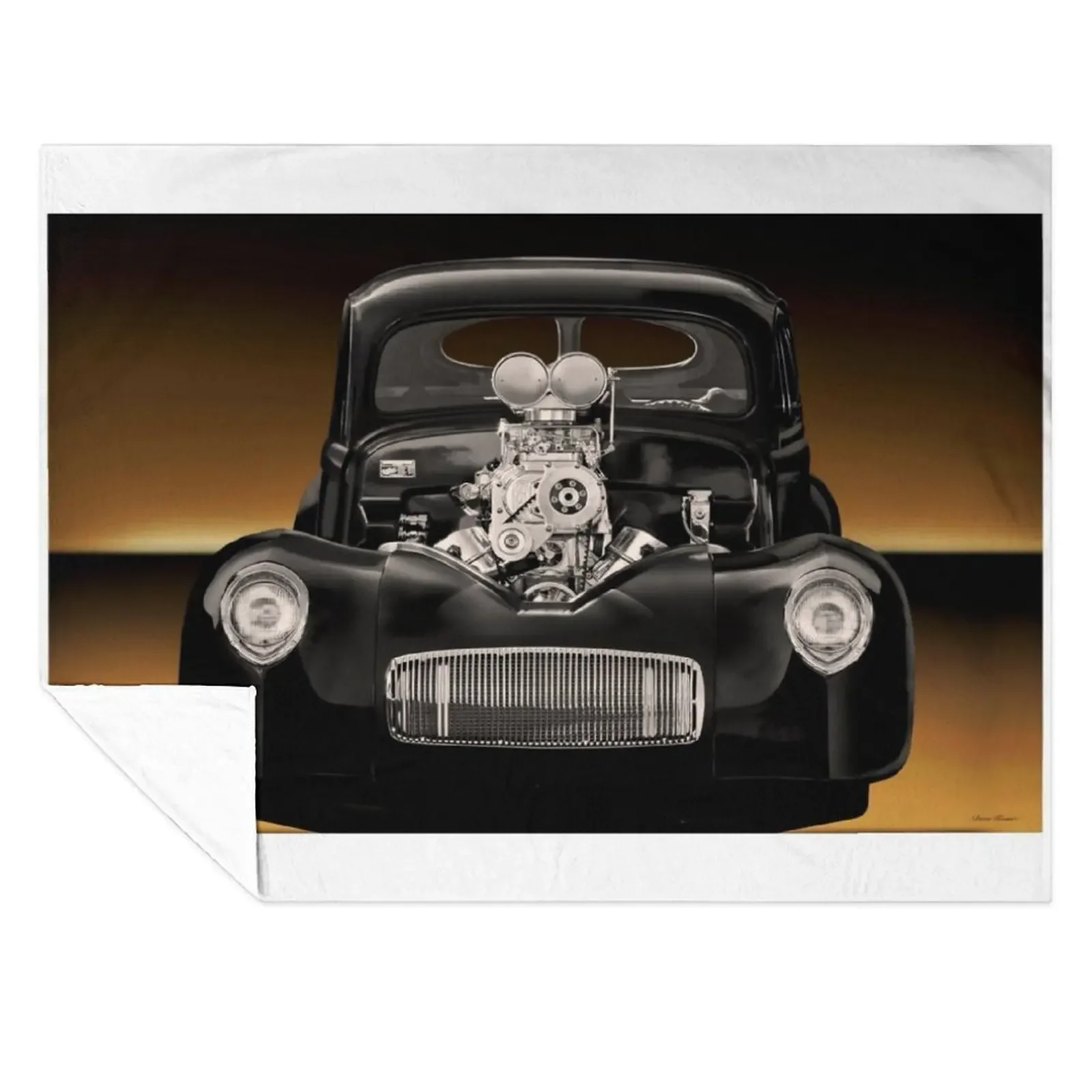

1941 Willys 'Pro Street' Coupe Throw Blanket Comforter Blankets For Sofas For Sofa Thin Sofa Blankets