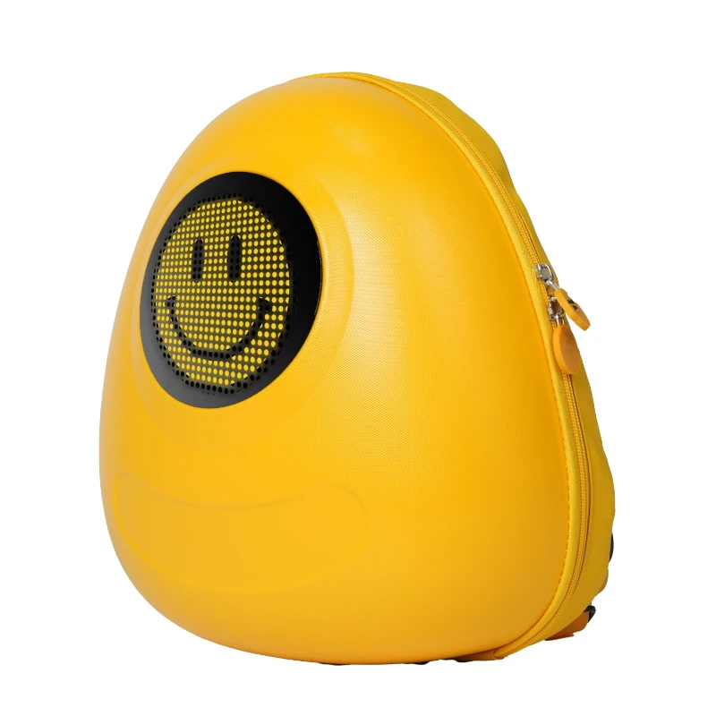 LOY Smart Rucksack mit LED-Licht, Hartschale, blinkende Augen, Kinderschultasche, Reisen