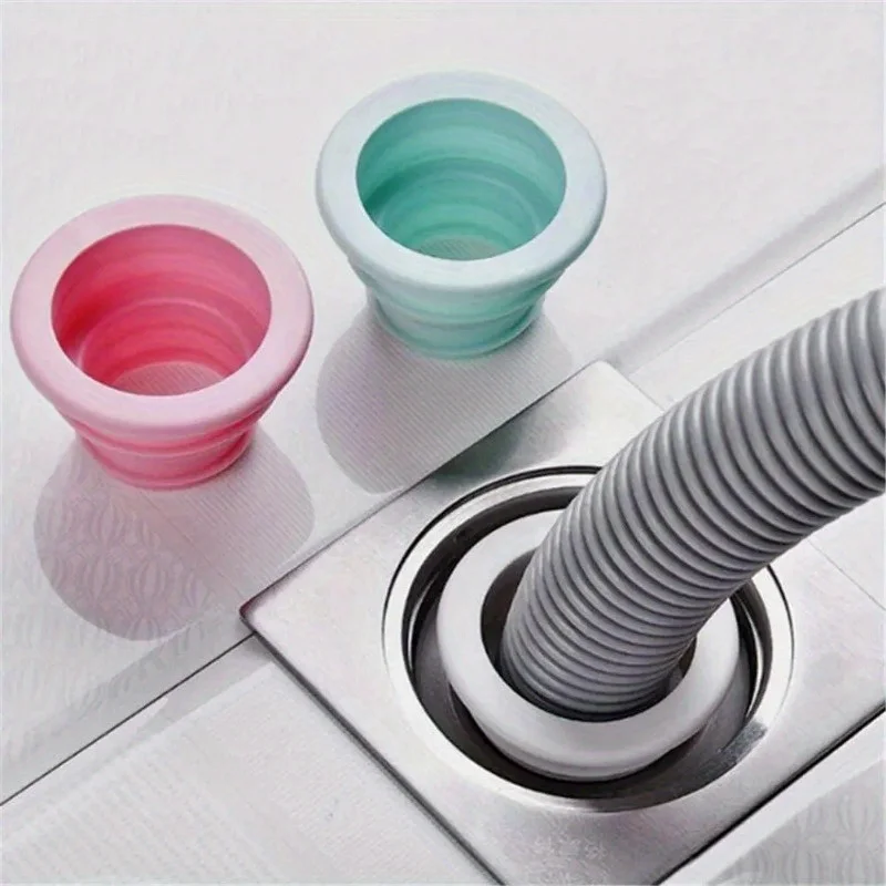 4PCS Drain Pipe Hose Silicone Plug For Washing Machine Tank Floor Leakage Home Improvement Drainpipe Replacement Accessories