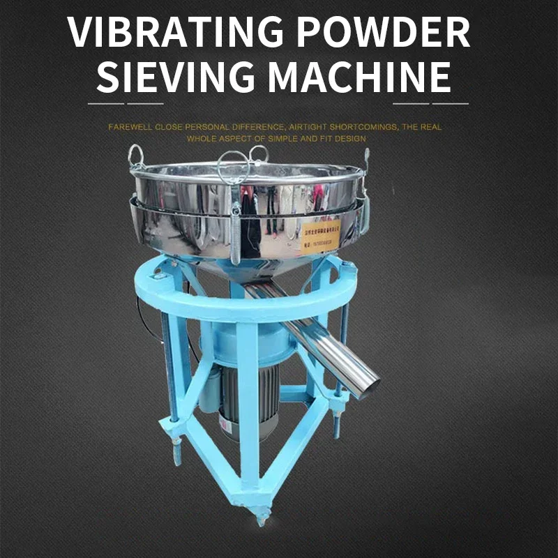 

220V/380V Mobile Support Sieving Machine High-Power Food Rotary Electric Sieve Stainless Steel Flour Sifting Equipment Machinery