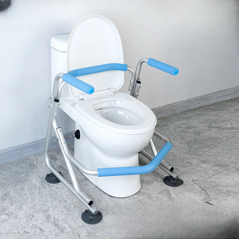 Toilet handrail elderly safety railing  toilet help shelf