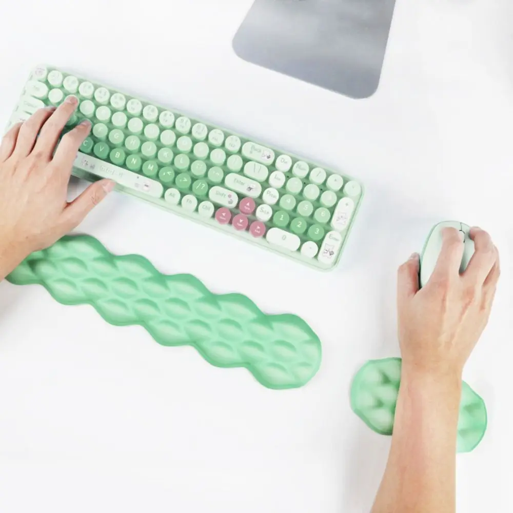 Ergonomic Wrist Support Mouse Pad Slow Rebound Non-Slip Wrist Rest Pad Soft Comfortable Hand Support Pillow Computer Accessories