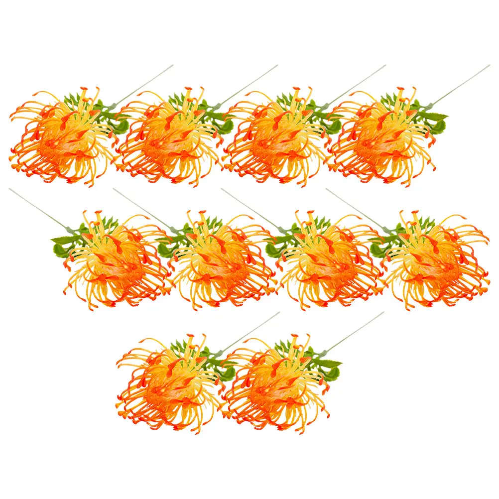 

10pcs Artificial Fake Flower Picks For Table Centerpieces Wedding Party Decor Stems Flower Arrangement Faux