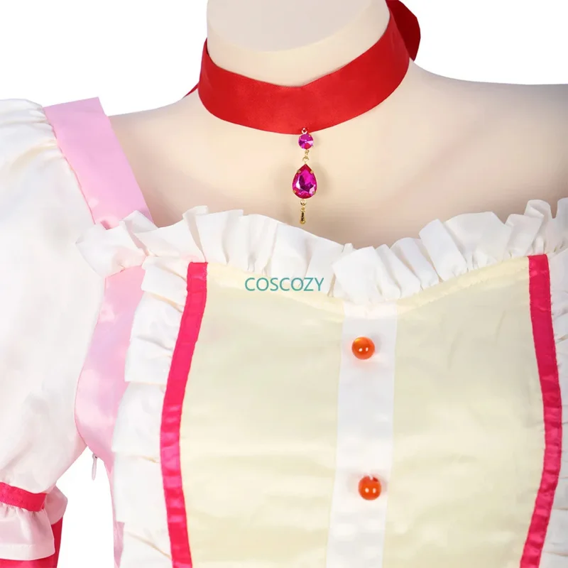 2025 New Anime Magical Kaname Madoka Cosplay Costume Kawaii Lolita Girl Party Carnival Pink Dress Short Wig Idol Puella Mag