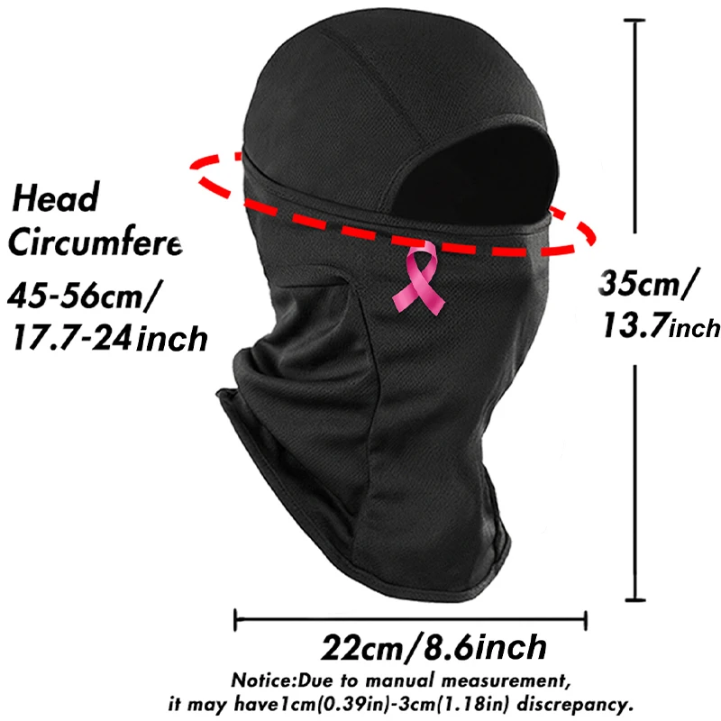 Balaclava Damen-Fahrrad-Gesichtsmaske, multifunktional, einteiliger Kopftuch-Schal, winddicht, staubdicht, Sonnenschutz, für vier Jahreszeiten – Detail 2