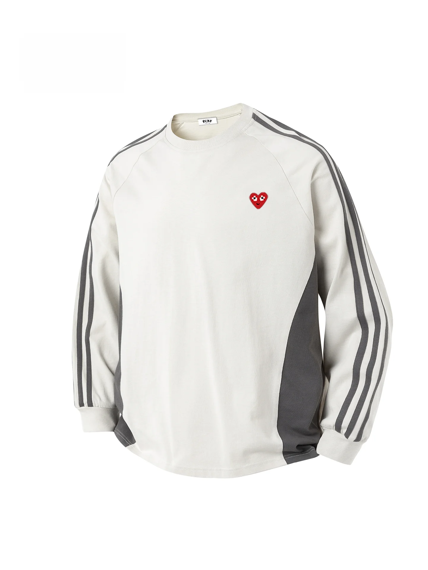 

Футболка Play Hei Long Sve, повседневная, свободного кроя, осенне-зимняя, новая, модная, брендовая, с пэчворком, для подростков, хлопковая, дышащая