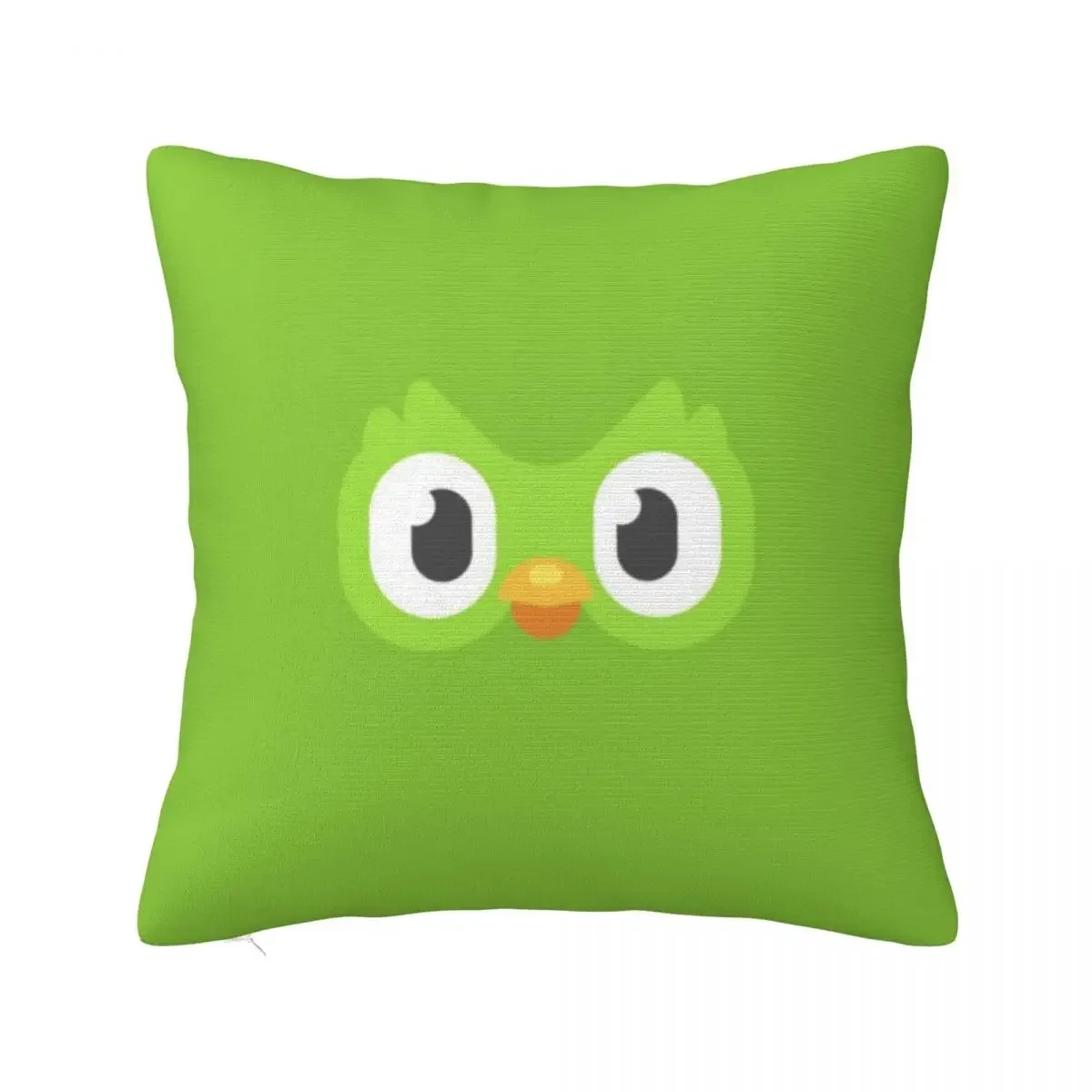 Duolingo Owl Duo Square Pillowcase Polyester Pillow Cover Velvet Cushion Zip Decorative Comfort Throw Pillow For Home Car