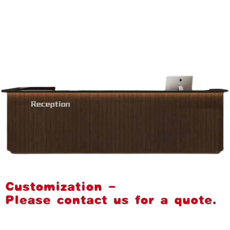 

Customize.Cash Register Beauty Salon Bar Reception Desk Office Furniture Gaogle Metal Minimalist Small Paint Wood Stainless Stee