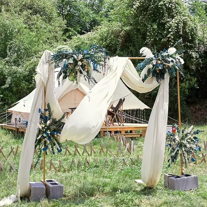 Outdoor Wedding Party Venue Decoration Background Wedding Arch Flower Rack