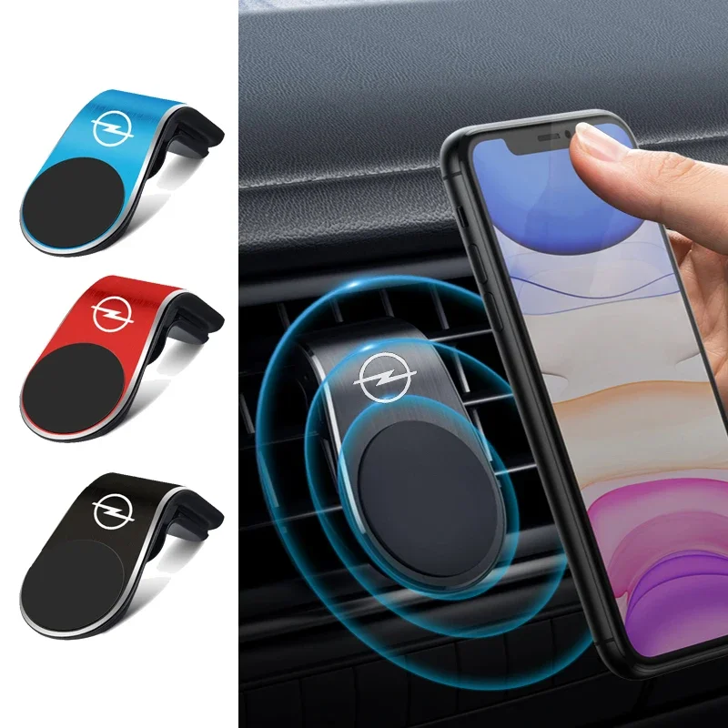 1Pc Car Interior Metal Magnetic Phone Holder Car Accessories For Opel Insignia Astra H G J Corsa B C Zafira Antara Vectra Meriva