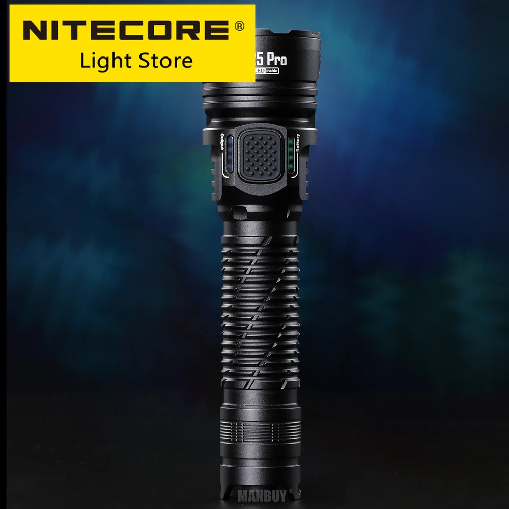 NITECORE MH25Pro 3300 Lumens 21700 Battery Ultra Long Range USB Rechargeable Flashlight+ Rail Mount+ Color Filter+ Remote Switch