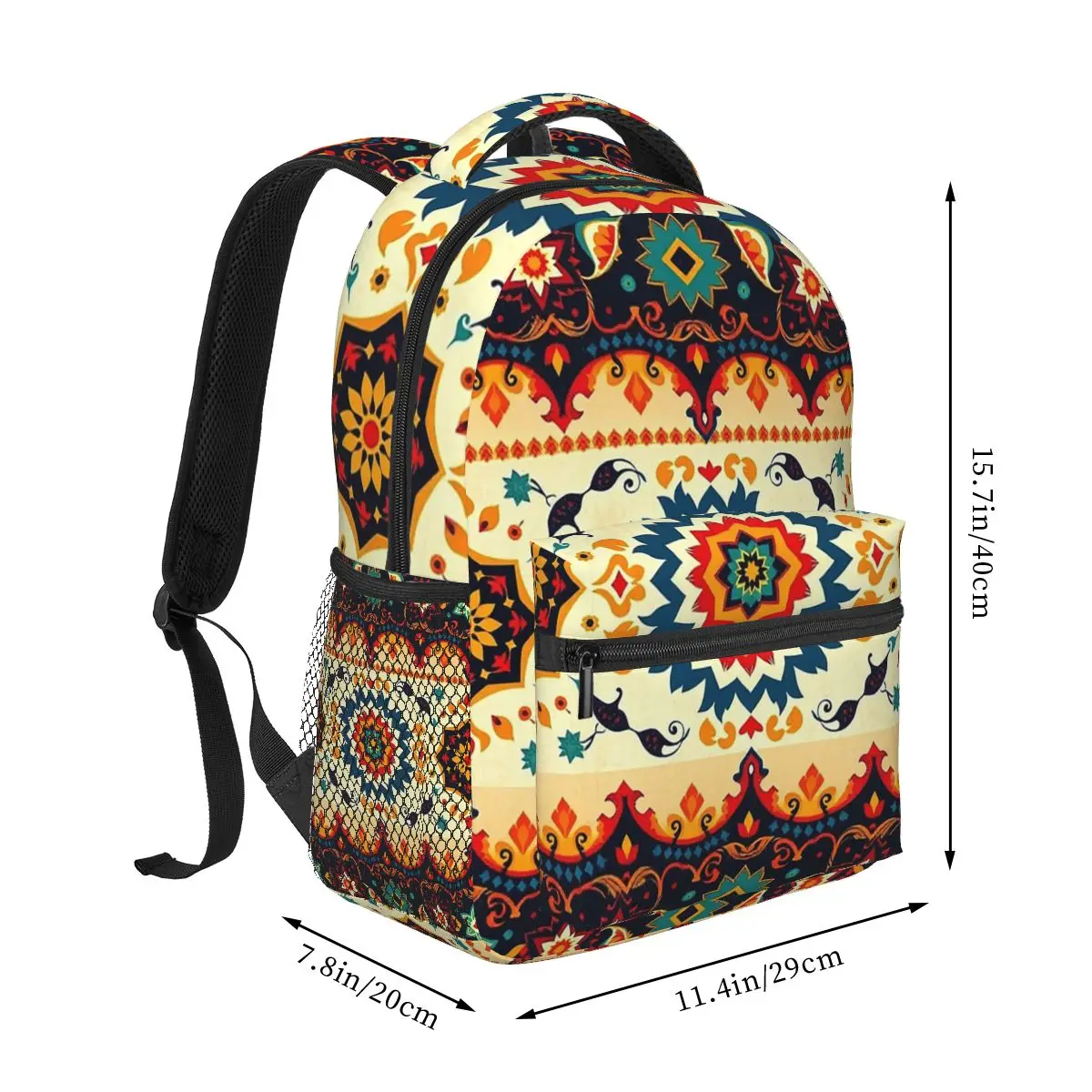 Traditional Oriental Bohemian Backpack Hot Sale Daypack Large Capacity Kids BookBag School Bag Shoulder Bags for Men Women