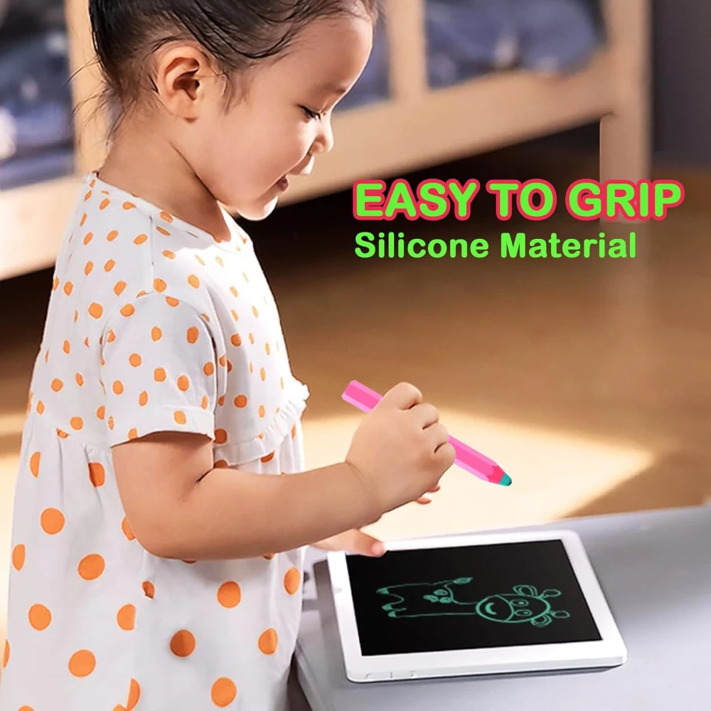 Stylus Pens for Touch Screens, Crayon Stylus for Kids Pencil, 3 Pack Silicone Universal Capacitive, Compatible with IPad Tablets