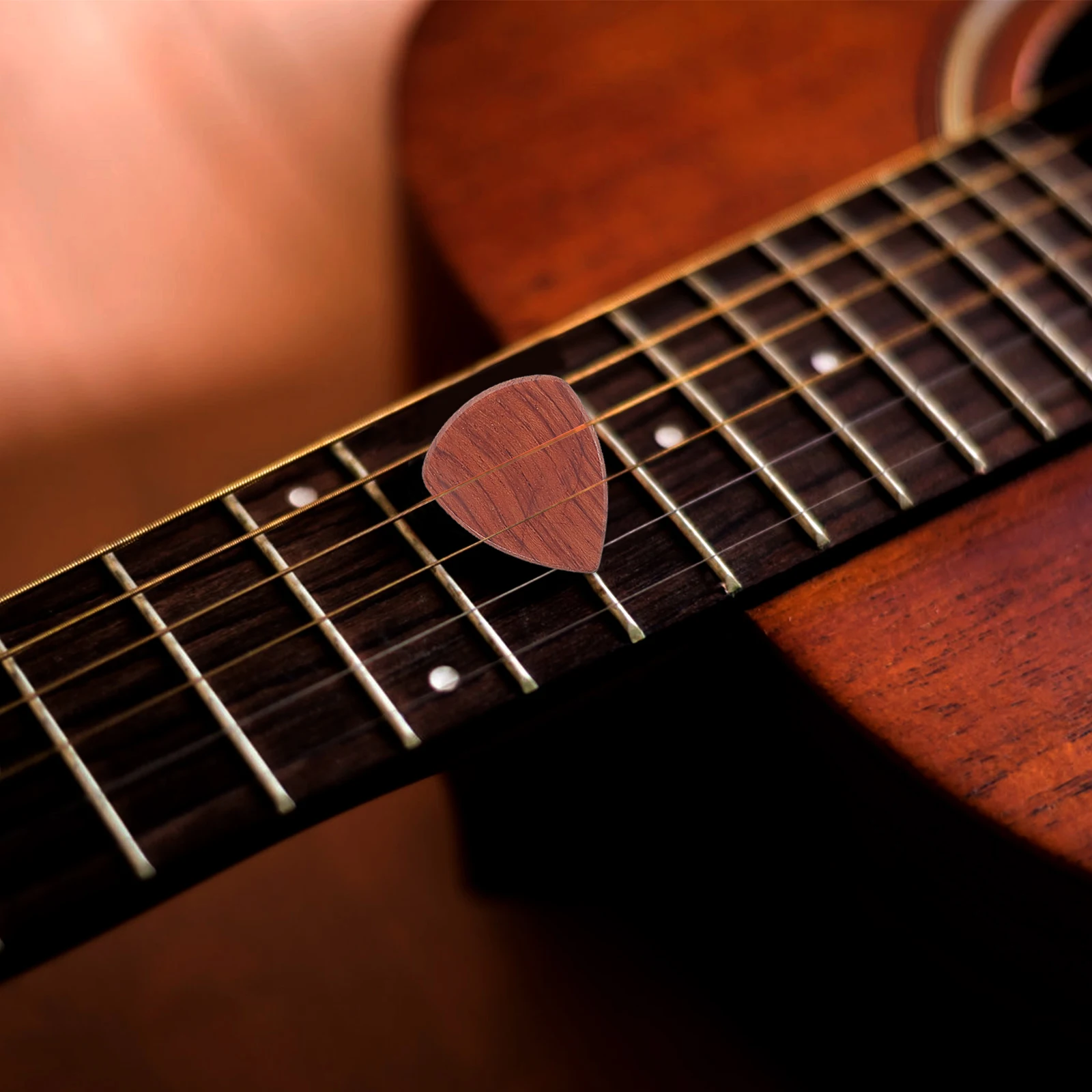 

5 Pcs Guitar Pick Acoustic Accessories Finger Picks Kit Wooden Box Electric Parts Decorative