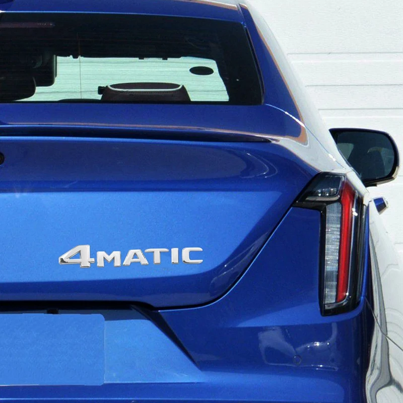 4matic, серебряная Автомобильная наклейка на багажник, дверь, крыло, бампер, значок, наклейка, эмблема, клейкая лента, замена для Mercedes-Benz