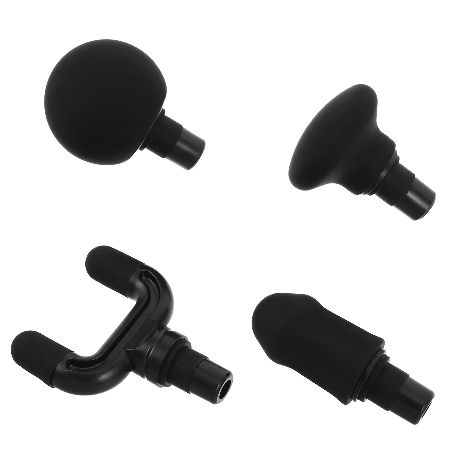 4Pcs Fitness Massager Heads Athlete Massager Adapter Replacement 12-13Mm Deep Tissue Muscle Massage Attachment for Gym Home Use