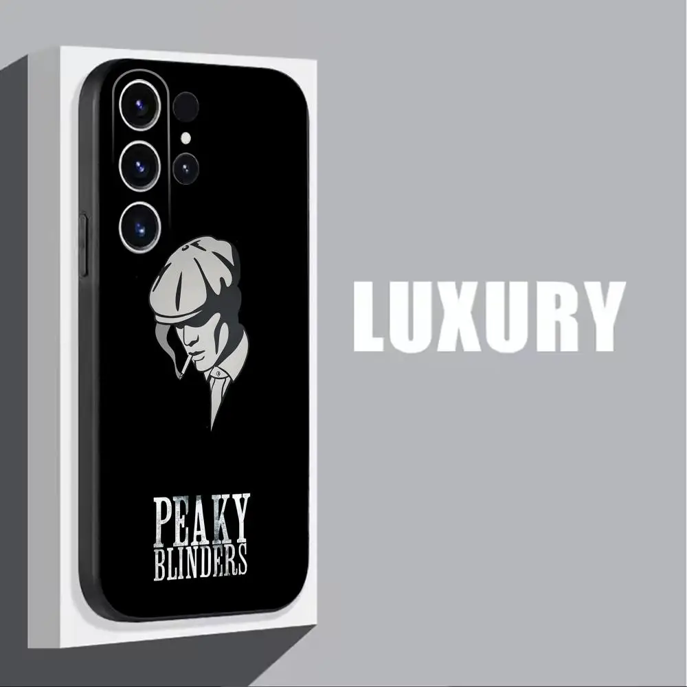 Phone Case For Samsung Galaxy S25 S24 S23 S22 S21 S20 Plus Ultra Note20 Thomas Shelby Peaky Blinders Soft Black