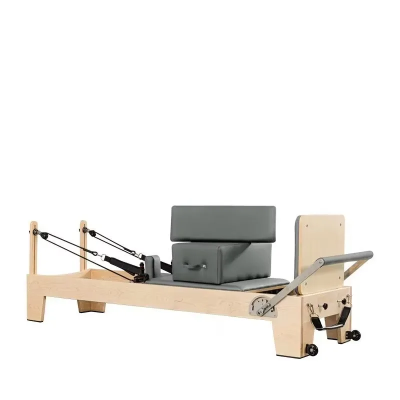 

YTYIN Commercial Portable Pilates Reformer, Durable Maple Wood Pilates Machine for Studio & Home Gym Fitness
