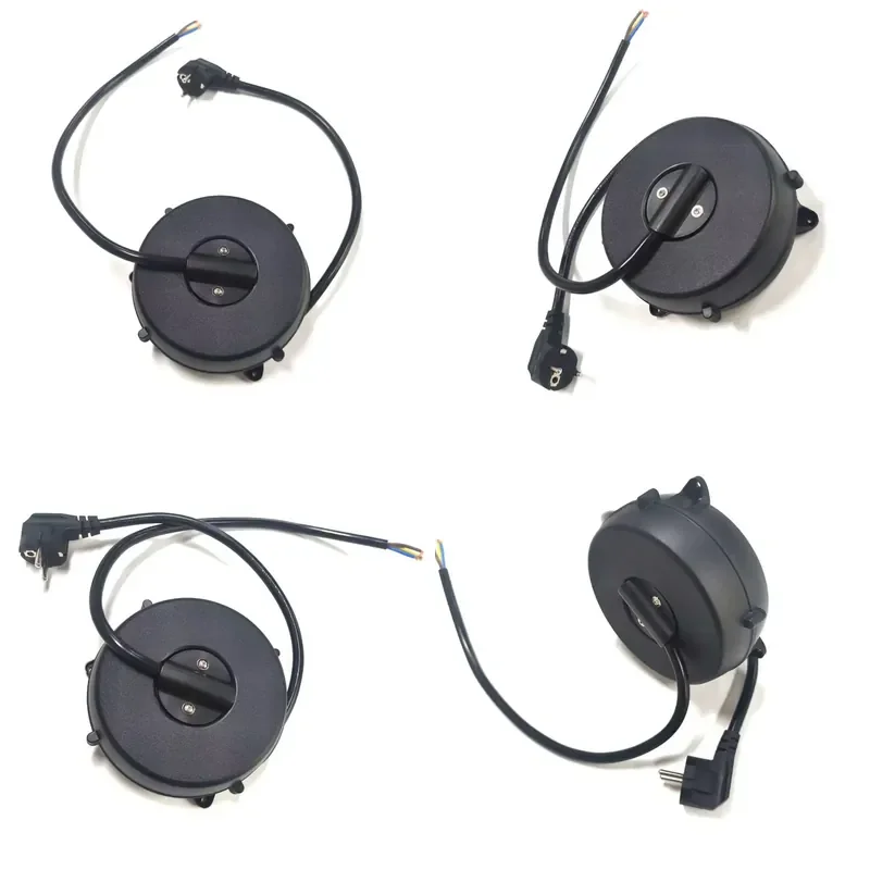2.5 Meters Spring Loaded Self Retractable Extension Copper Conductor PVC Insulated Mini Spring Cable Reel