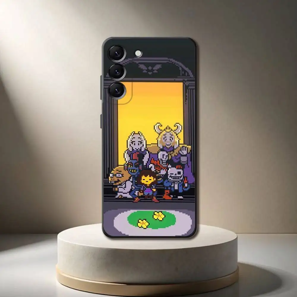 حافظة هاتف رائعة من Game U-Undertale-es لهاتف سامسونج جالاكسي A 73,72,51,53,52,71,22,5G,Note,J7,8,9 غطاء أسود ناعم #3