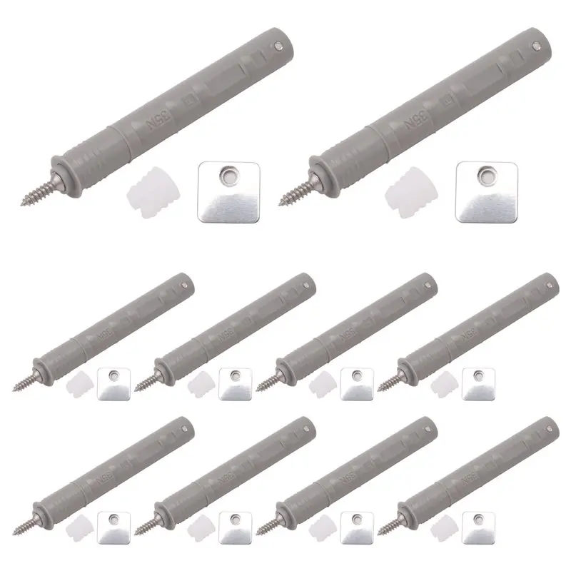 

Фурнитура для шкафов A29F: 10 шт. защелок и замков с механизмом открывания нажатием для дверей и выдвижных ящиков