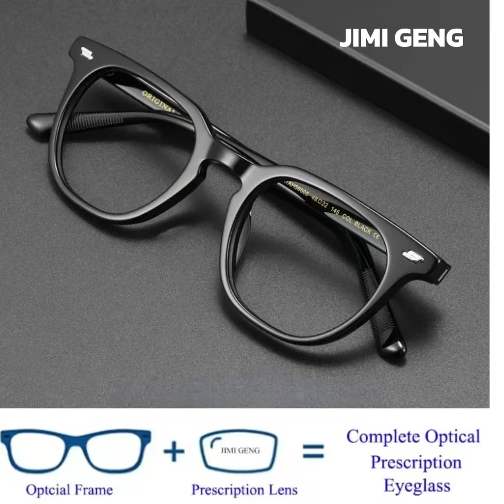إطار نظارات بصرية كلاسيكي أنيق للرجال خفيف TR90 للنساء إطار كبير مربع شفاف نظارات طبية جديدة