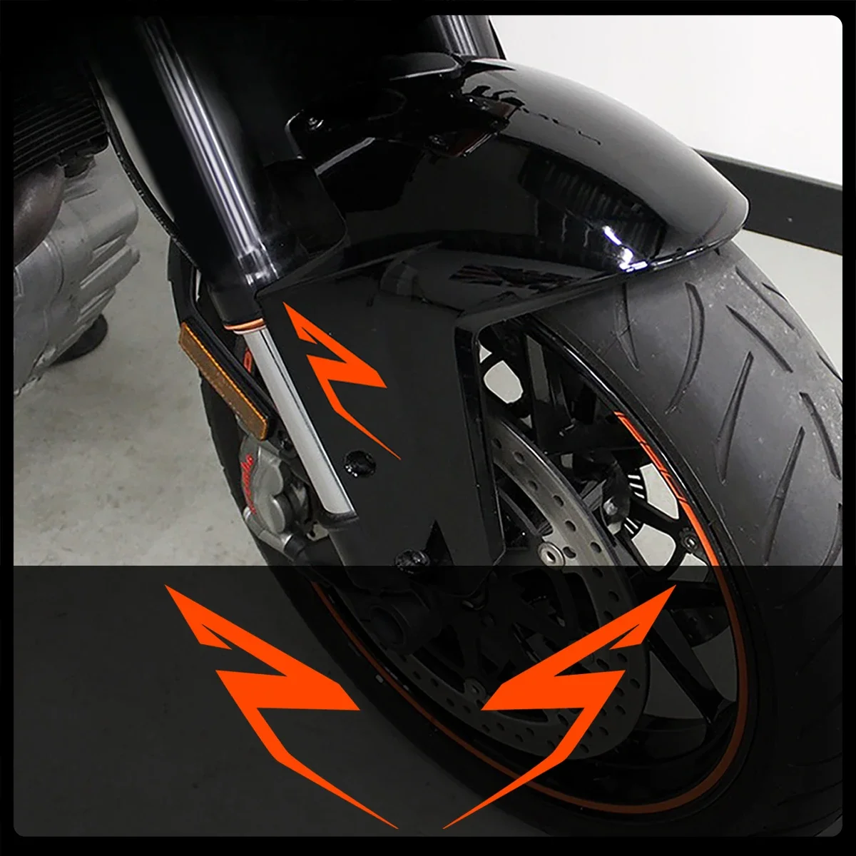 2pcs Motorcycle Stickers Motorbike Fender Vinyl Decals for KTM Super Adventure Duke RC 390 690 790 890 1090 1190 1290 R