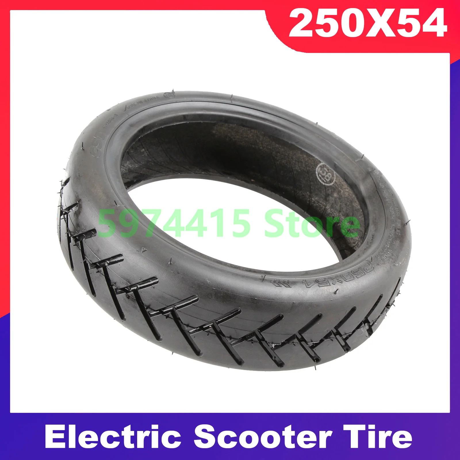 250x54 Rubber Wear Resistant Tyre For Xiaomi 4 Electric Scooter 4 Pro/4Lite 10 Inch Thicken Tubeless Tire Replacement Parts