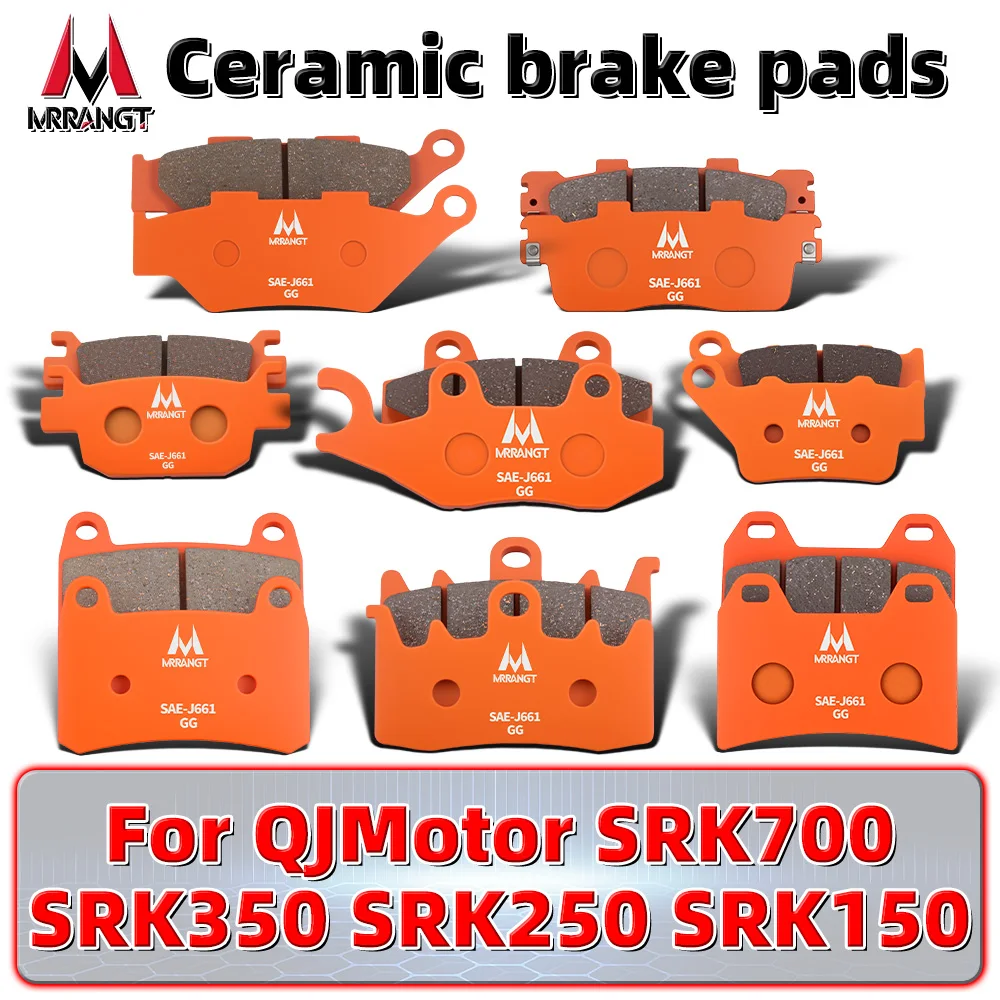 

MRRANGT Low Noise Motorcycle Front Rear Ceramic Brake Pads Set for QJMotor SRK700 SRK350 SRK250 SRK150 Brake pad accessories