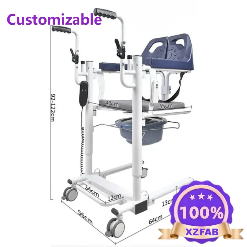 Factory Direct 2026 Disabled Lift Paralyzed Patient Care Bath Chair Elderly Lift Chair Multifunctional Lifting Wheelchair