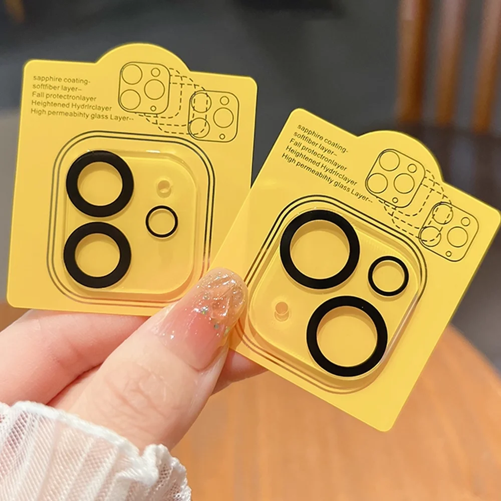 3 Pcs Camera Lens Protector Film For iPhone 16 Pro Max 15 14 13 Mini 12 Pro 11 Full Coverage Explosion-proof Scratch-Resistant