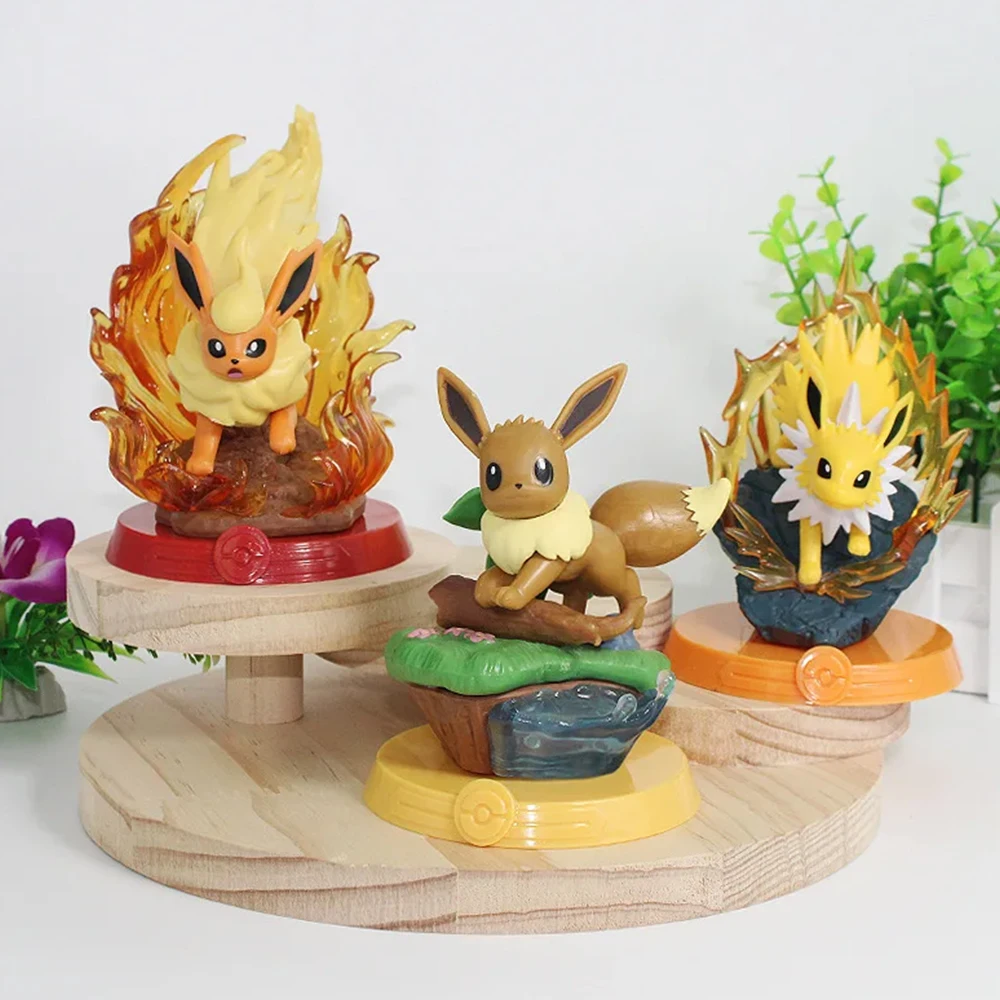 

Pokemon Eeveelution Espeon Sylveon Glaceon Leafeon Vaporeon Umbreon Flareon Anime Figure Model Blind Box Toys Birthday Gifts