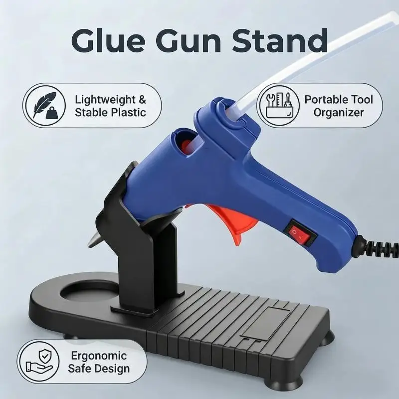 Hot Glue  Stand With Stable Non Slip Base And Heat Resistant Design Portable Tool Organizer For DIY Crafting Home Repair