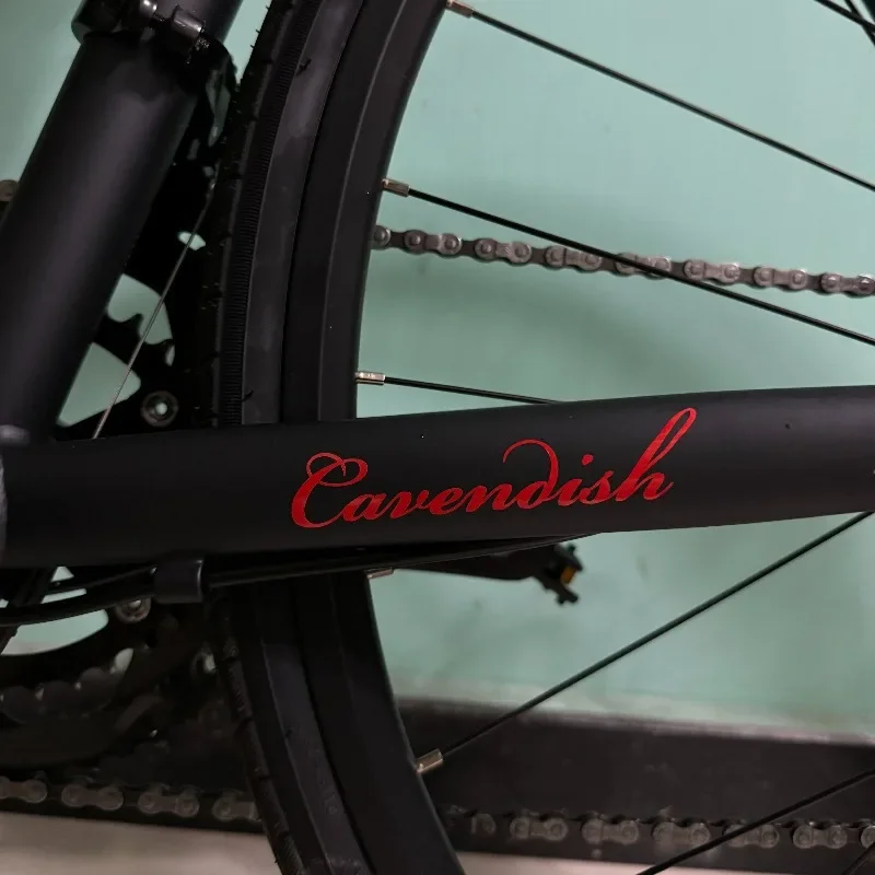 

Trendy "Cavendish" Calligraphy Art Decal, Perfect for Notebook Covers, Water Bottles, Showcasing a Chic Handwriting - Style Look