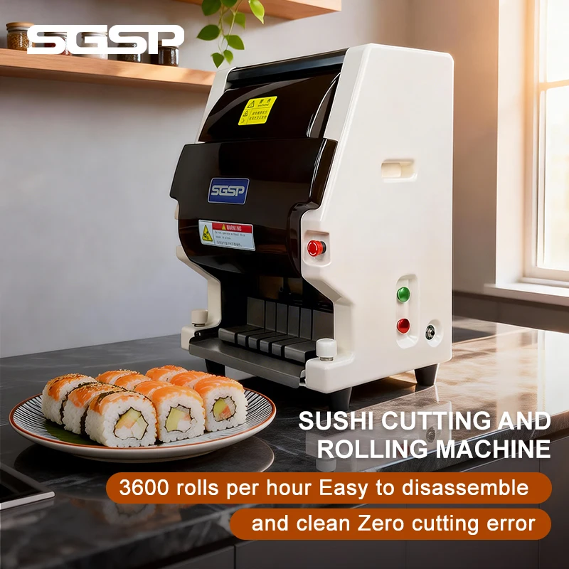 New Commercial Desktop Roll Sushi Cutting Machine Automatic Sushi Machine