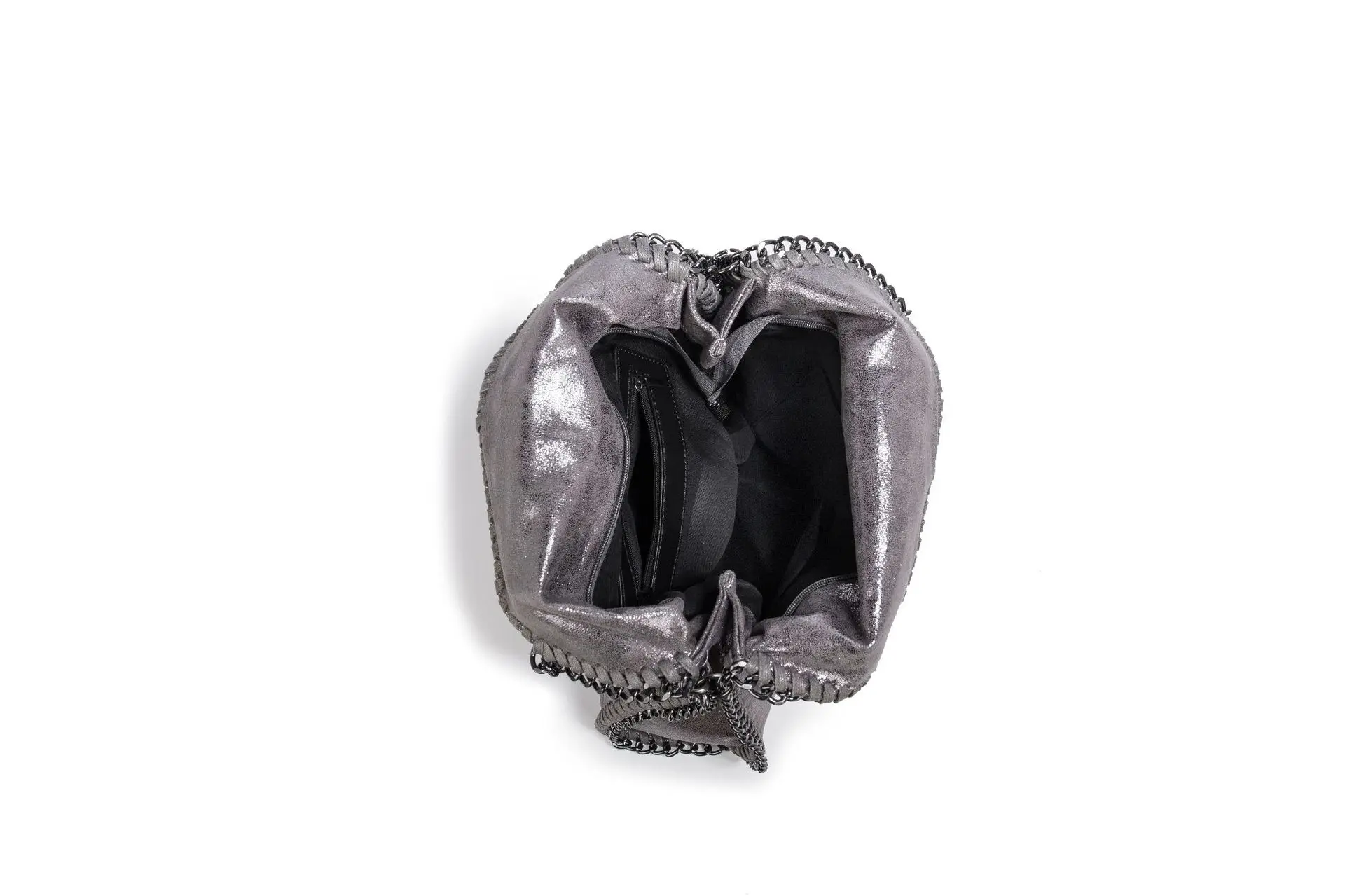 Mode frauen Kette Schulter Tasche Vintage Große Kapazität Umhängetasche Weibliche Faltbare Einfarbig Handtaschen Einkaufstaschen – Detail 12