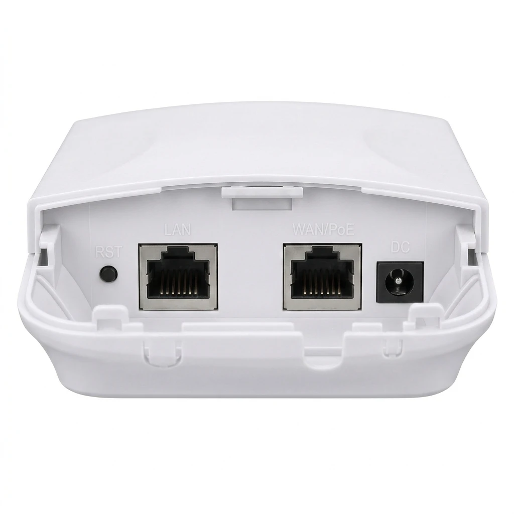 Gigabit 1200Mbps outdoor WiFi AP, supporting 128 users to use simultaneously, with a signal radius of more than 200m.