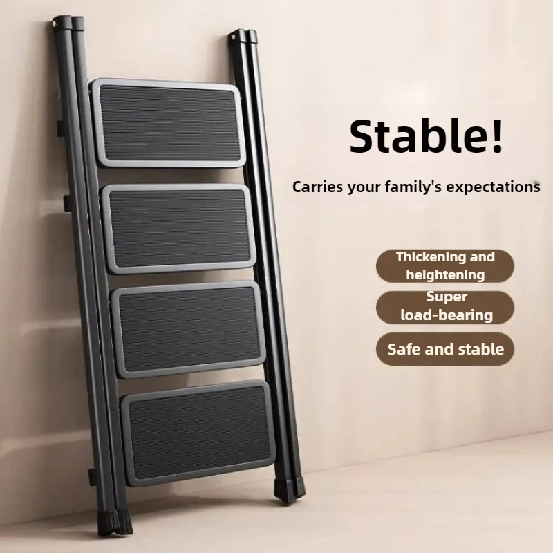

Thickened Ladder Household Folding Telescopic Portable Small Herringbone Ladder Step Multi-functional Contraction