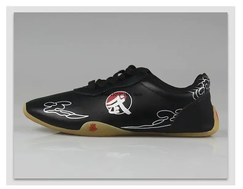 Tai Chi Shoe Soft Leather Sole Men Women Martial Arts Training Shoes Lightweight Sports Performance Shoes