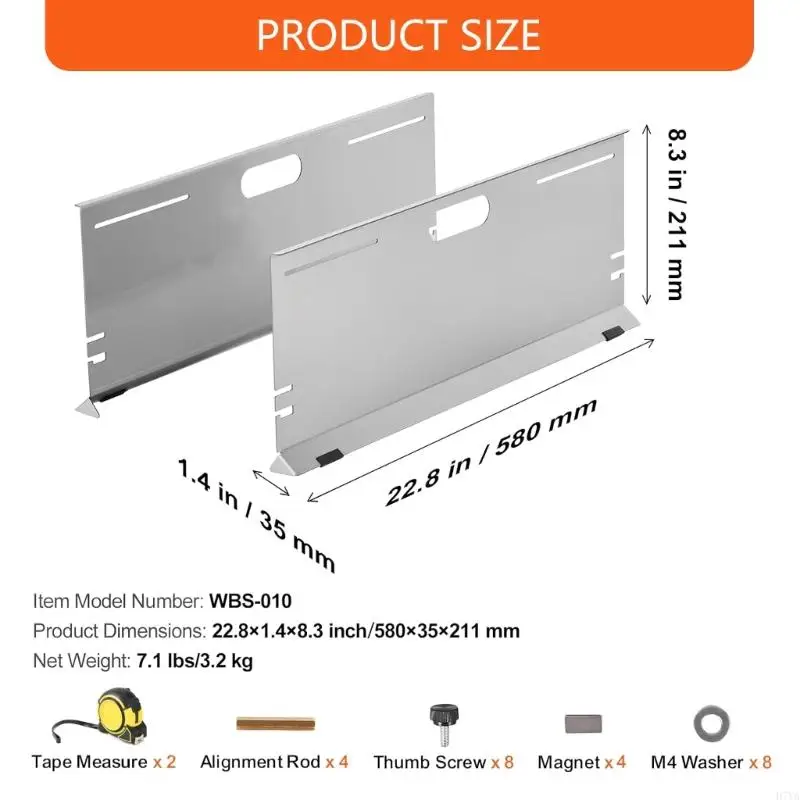 ステンレストーアライメントツールプレートホイールアライメント測定ツールホイールアライメントツールとカートラックD7yaの巻尺を備えた